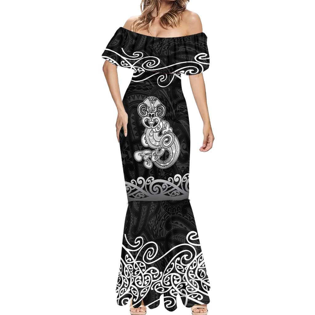 Te Reo Maori Tiki Inspired Art Mermaid Dress LT9 - Polynesian Pride