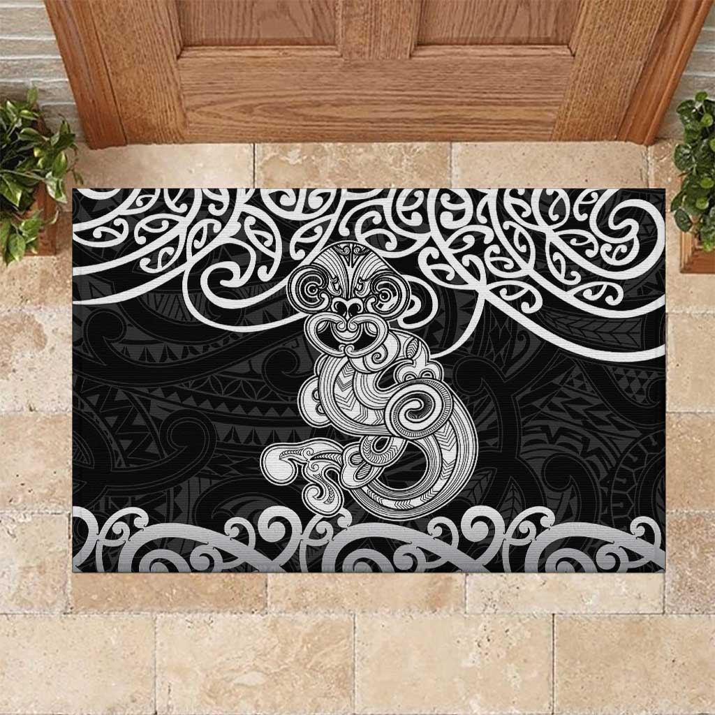 Te Reo Maori Tiki Inspired Art Rubber Doormat