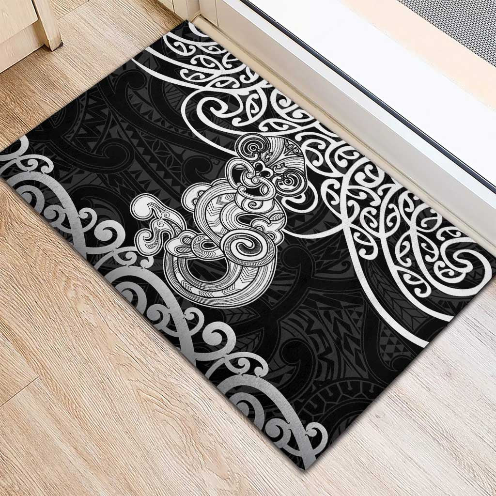 Te Reo Maori Tiki Inspired Art Rubber Doormat