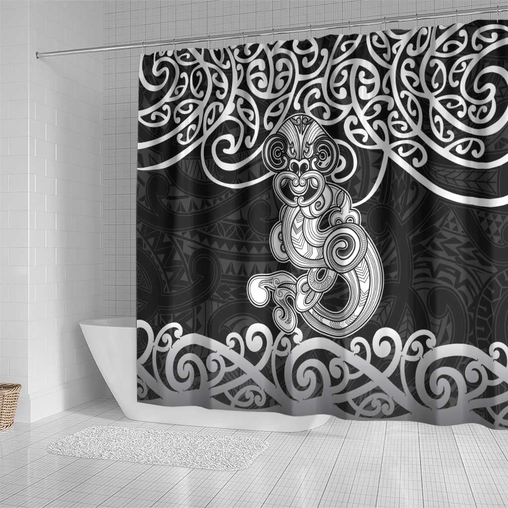 Te Reo Maori Tiki Inspired Art Shower Curtain LT9 - Polynesian Pride