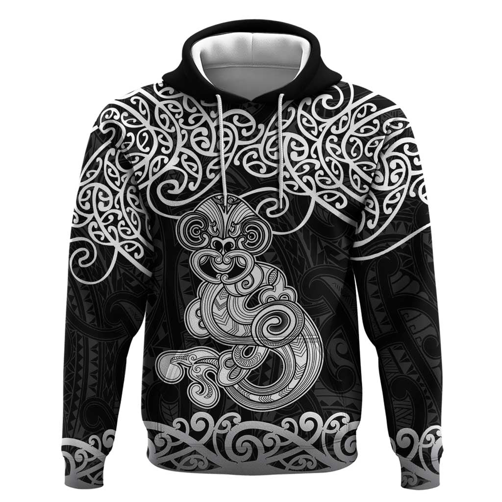 Te Reo Maori Tiki Inspired Art Zip Hoodie