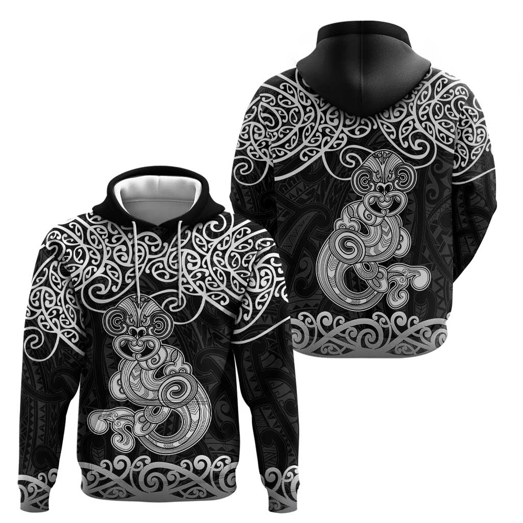 Te Reo Maori Tiki Inspired Art Zip Hoodie