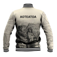 Whanau Maori Language Baseball Jacket Te Reo Maori Inspired Art