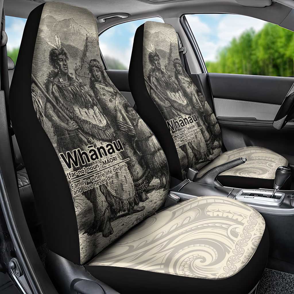 Whanau Maori Language Car Seat Cover Te Reo Maori Inspired Art