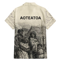 Whanau Maori Language Family Matching Puletasi and Hawaiian Shirt Te Reo Maori Inspired Art
