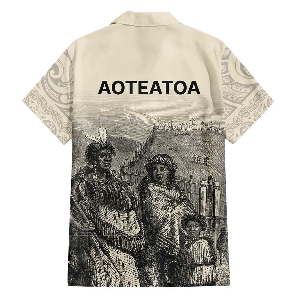 Whanau Maori Language Family Matching Short Sleeve Bodycon Dress and Hawaiian Shirt Te Reo Maori Inspired Art LT9 - Polynesian Pride
