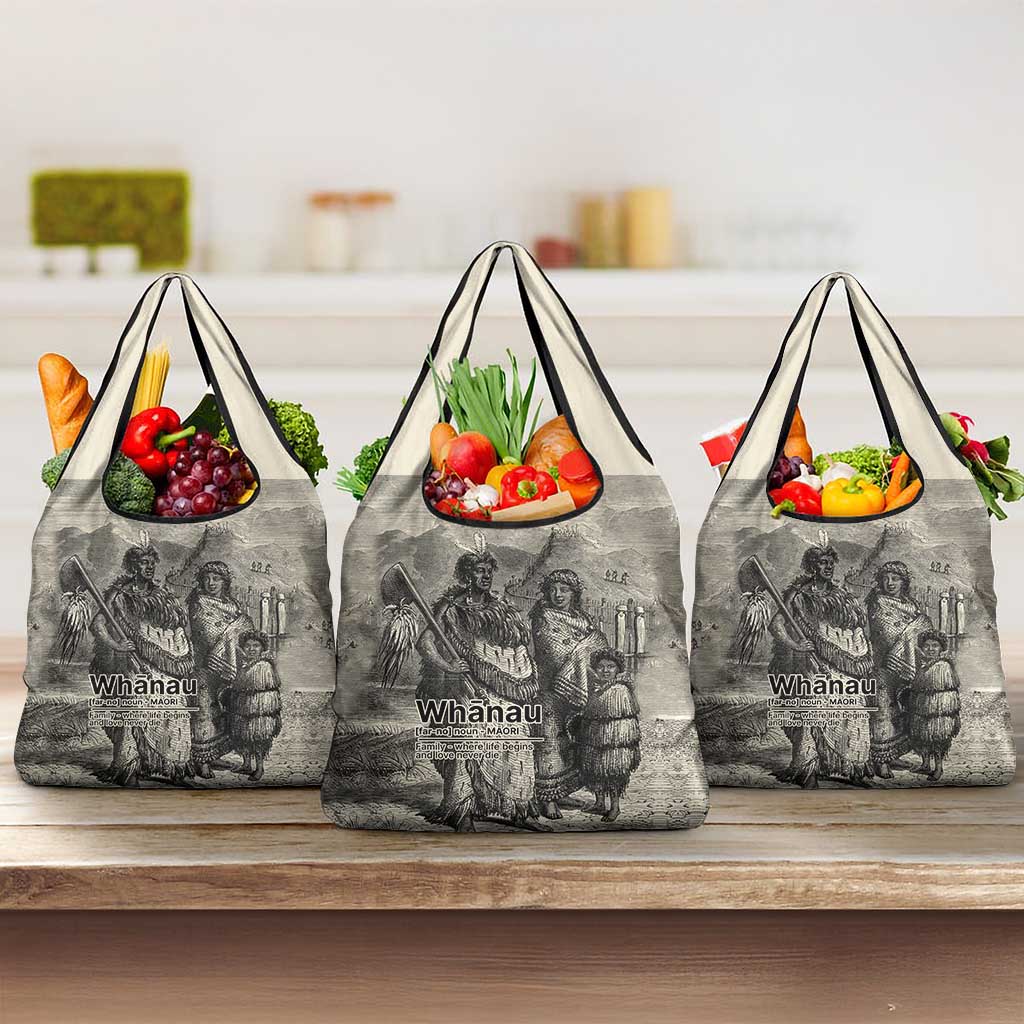 Whanau Maori Language Grocery Bag Te Reo Maori Inspired Art