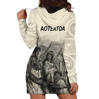 Whanau Maori Language Hoodie Dress Te Reo Maori Inspired Art