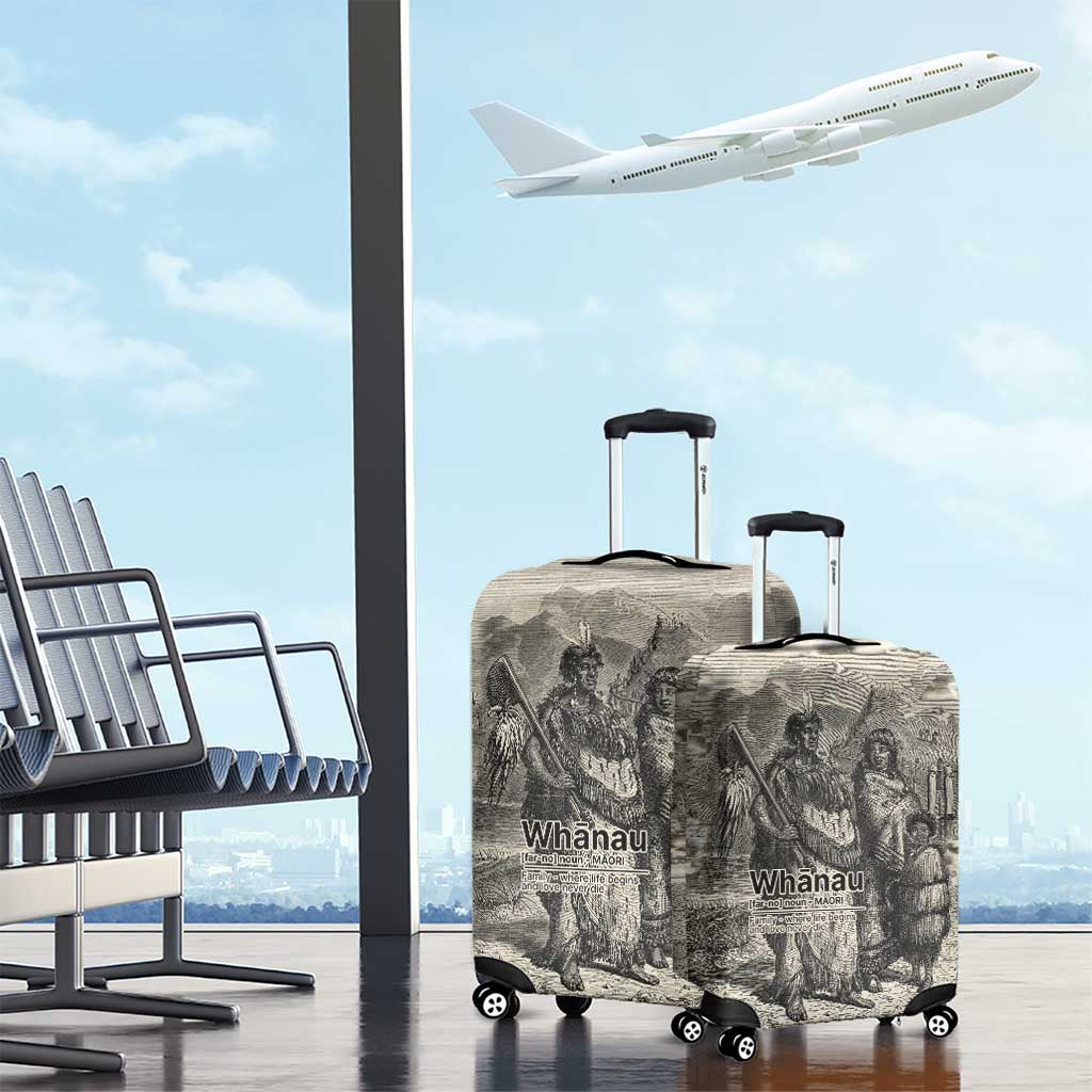 Whanau Maori Language Luggage Cover Te Reo Maori Inspired Art