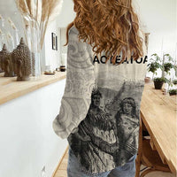 Whanau Maori Language Women Casual Shirt Te Reo Maori Inspired Art LT9 - Polynesian Pride
