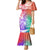 Polynesian Sunset Plumeria Mermaid Dress Pacific Island Tribal Blossom Style LT9 Women Blossom - Polynesian Pride