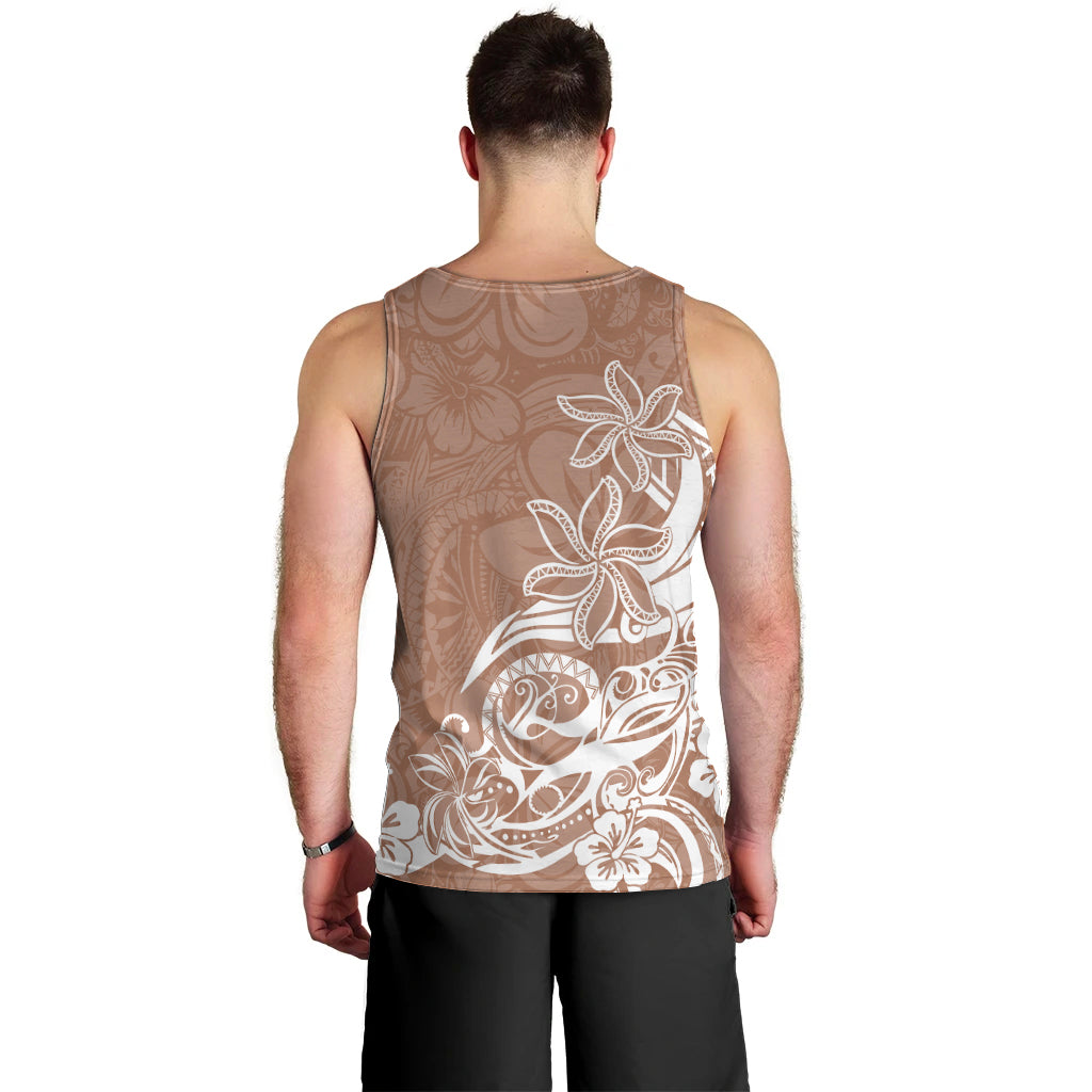 Polynesian Sunset Plumeria Men Tank Top Pacific Island Tribal Nude Style LT9 - Polynesian Pride