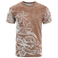 Polynesian Sunset Plumeria T Shirt Pacific Island Tribal Nude Style LT9 Nude - Polynesian Pride