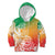 Polynesian Sunset Plumeria Kid Hoodie Pacific Island Tribal Reggae Style LT9 Hoodie Reggae - Polynesian Pride