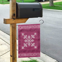 Hawaiian Quilt Block Design Garden Flag Pink Hawaii Culture Motifs LT9 - Polynesian Pride