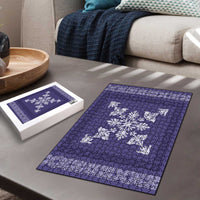 Hawaiian Quilt Block Design Puzzle Purple Hawaii Culture Motifs LT9 - Polynesian Pride