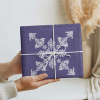 Hawaiian Quilt Block Design Wrapping Paper Purple Hawaii Culture Motifs - Polynesian Pride