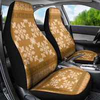 Hawaiian Quilt Pattern Car Seat Cover Gold Hawaii Culture Tropical - Polynesian Pride