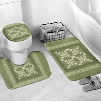 Hawaiian Quilt Pattern Bathroom Set Lime Hawaii Culture Tropical - Polynesian Pride