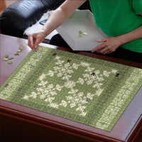 Hawaiian Quilt Pattern Puzzle Lime Hawaii Culture Tropical - Polynesian Pride