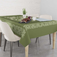 Hawaiian Quilt Pattern Tablecloth Lime Hawaii Culture Tropical - Polynesian Pride