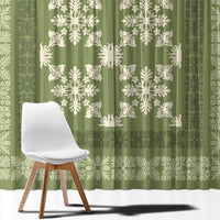 Hawaiian Quilt Pattern Window Curtain Lime Hawaii Culture Tropical LT9 - Polynesian Pride