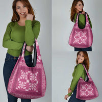 Hawaiian Quilt Pattern Grocery Bag Pink Hawaii Culture Tropical LT9 - Polynesian Pride