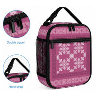 Hawaiian Quilt Pattern Lunch Bag Pink Hawaii Culture Tropical LT9 - Polynesian Pride