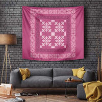 Hawaiian Quilt Pattern Tapestry Pink Hawaii Culture Tropical LT9 Pink - Polynesian Pride