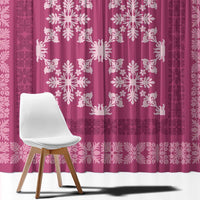 Hawaiian Quilt Pattern Window Curtain Pink Hawaii Culture Tropical LT9 - Polynesian Pride