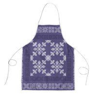 Hawaiian Quilt Pattern Apron Purple Hawaii Culture Tropical - Polynesian Pride