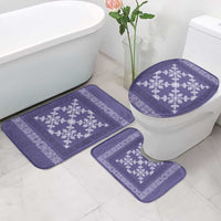 Hawaiian Quilt Pattern Bathroom Set Purple Hawaii Culture Tropical - Polynesian Pride