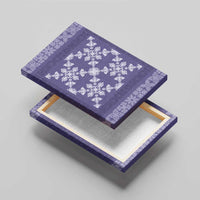 Hawaiian Quilt Pattern Canvas Wall Art Purple Hawaii Culture Tropical - Polynesian Pride