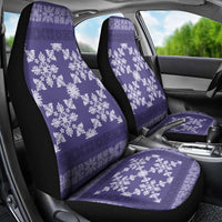 Hawaiian Quilt Pattern Car Seat Cover Purple Hawaii Culture Tropical - Polynesian Pride