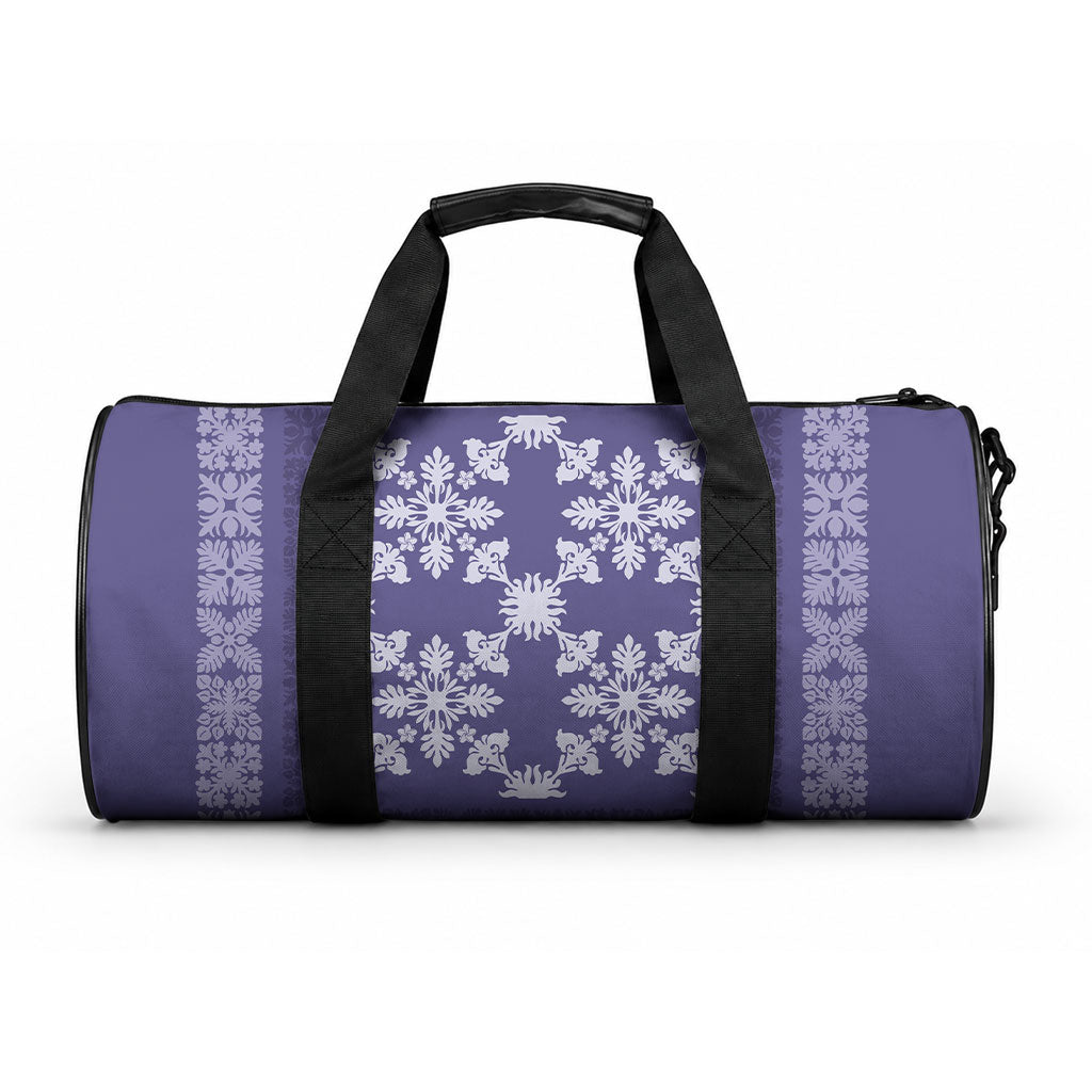 Hawaiian Quilt Pattern Duffle Bag Purple Hawaii Culture Tropical LT9 One size Purple - Polynesian Pride