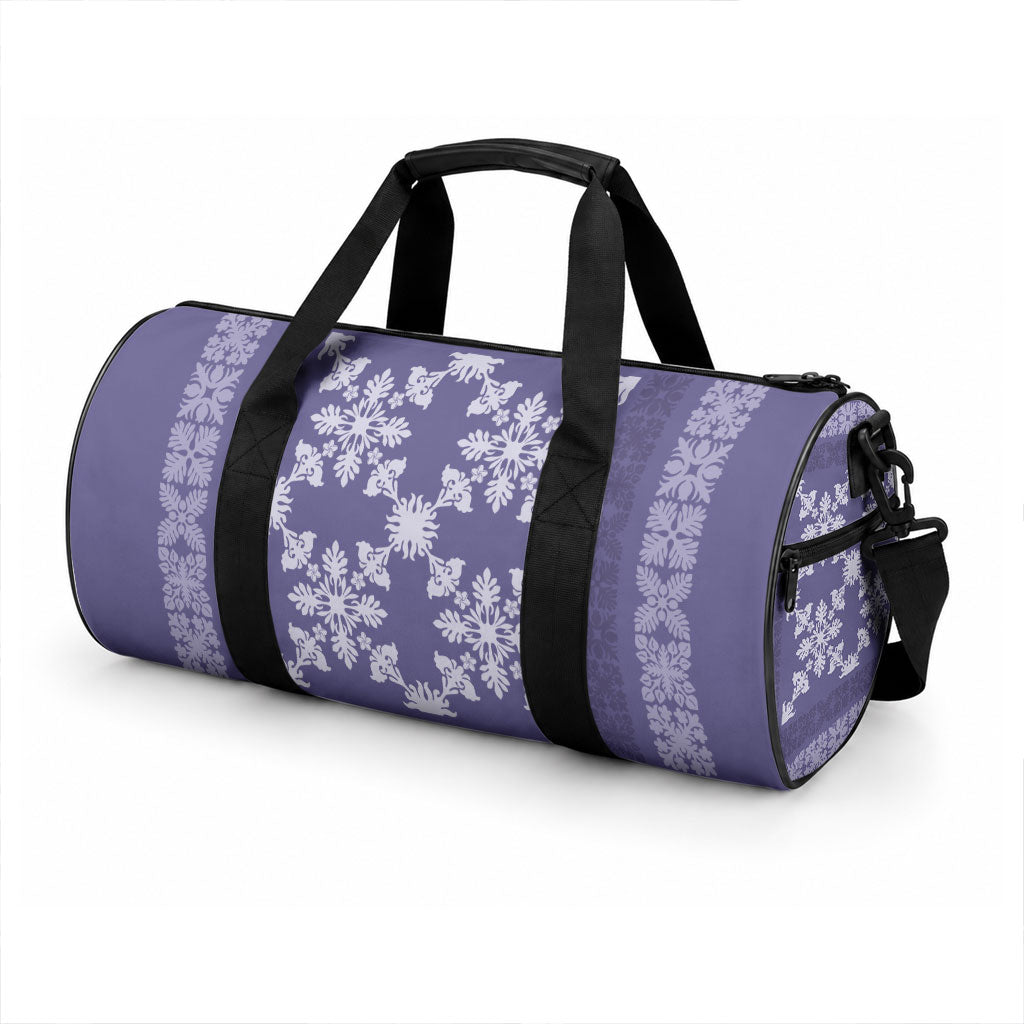 Hawaiian Quilt Pattern Duffle Bag Purple Hawaii Culture Tropical LT9 - Polynesian Pride