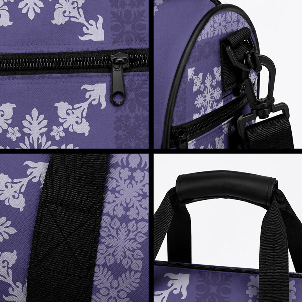 Hawaiian Quilt Pattern Duffle Bag Purple Hawaii Culture Tropical LT9 - Polynesian Pride