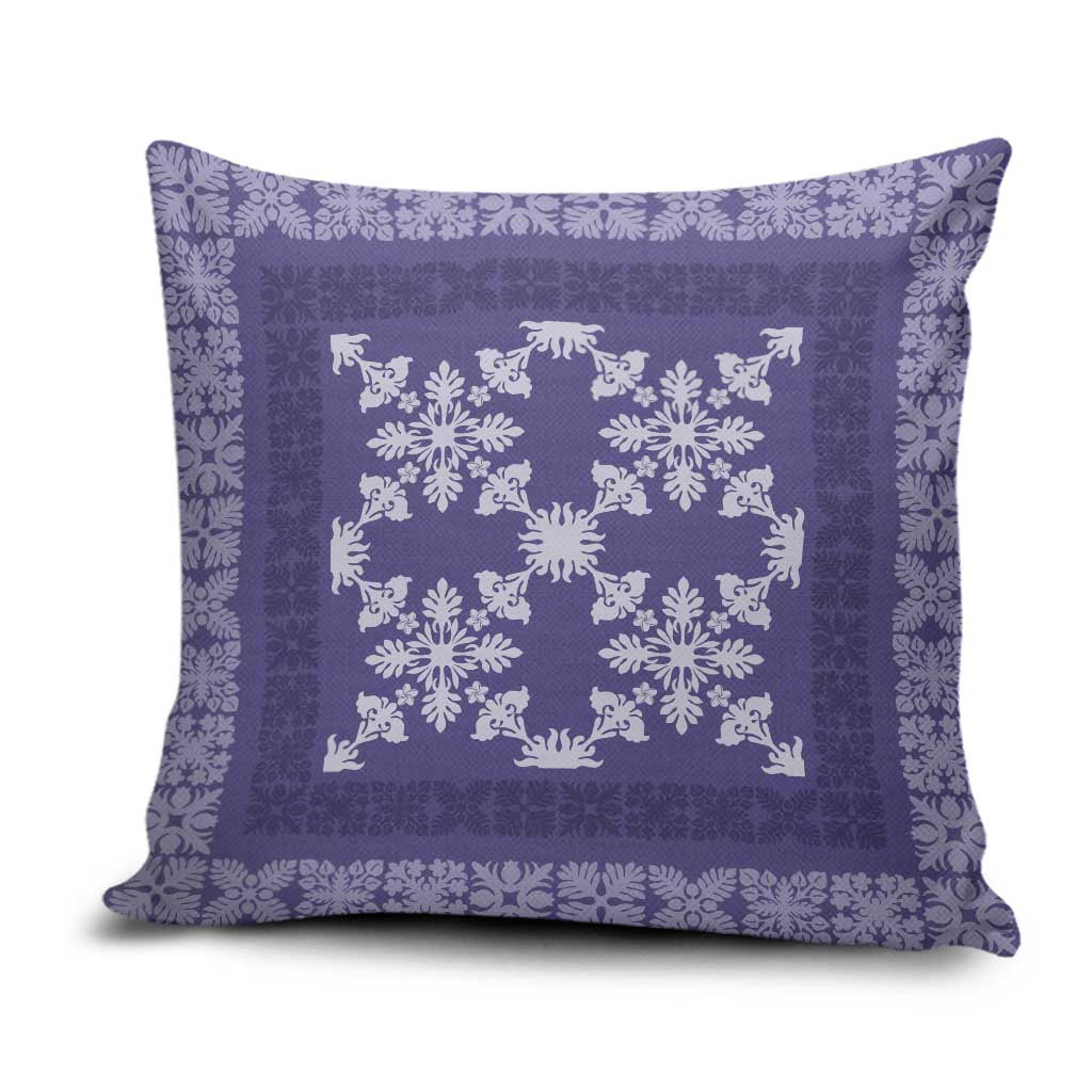 Hawaiian Quilt Pattern Pillow Cover Purple Hawaii Culture Tropical - Polynesian Pride