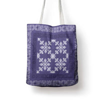 Hawaiian Quilt Pattern Tote Bag Purple Hawaii Culture Tropical LT9 - Polynesian Pride