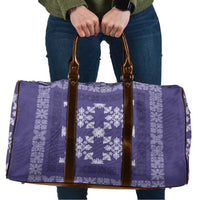 Hawaiian Quilt Pattern Travel Bag Purple Hawaii Culture Tropical - Polynesian Pride