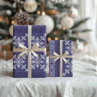 Hawaiian Quilt Pattern Wrapping Paper Purple Hawaii Culture Tropical - Polynesian Pride