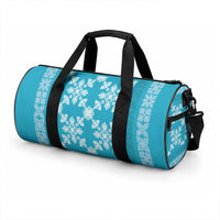 Hawaiian Quilt Pattern Duffle Bag Teal Hawaii Culture Tropical LT9 - Polynesian Pride