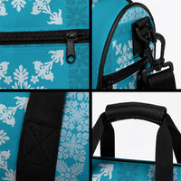 Hawaiian Quilt Pattern Duffle Bag Teal Hawaii Culture Tropical LT9 - Polynesian Pride