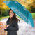 Hawaiian Quilt Pattern Umbrella Teal Hawaii Culture Tropical - Polynesian Pride