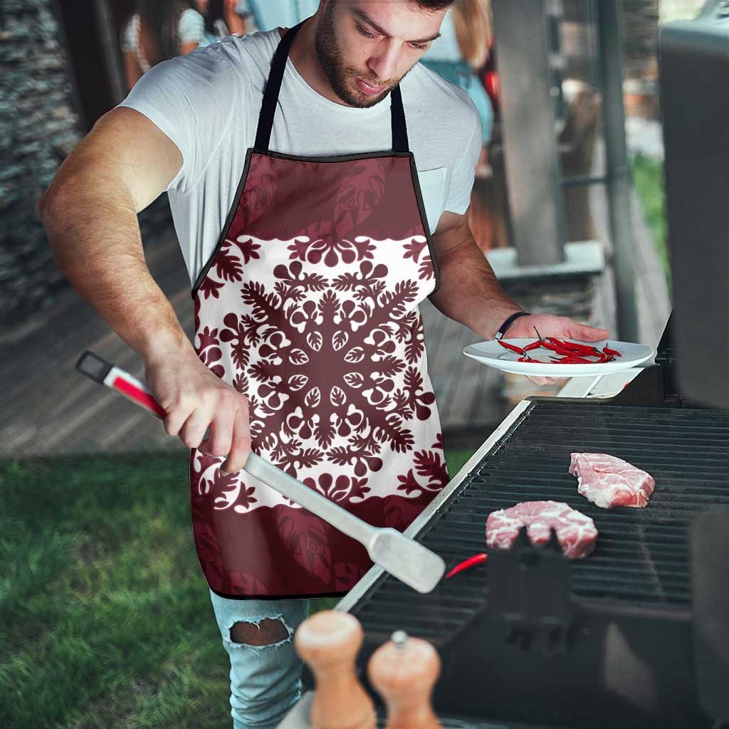 Palm Leaf Quilt Pattern Apron Hawaii Culture Floral - Polynesian Pride