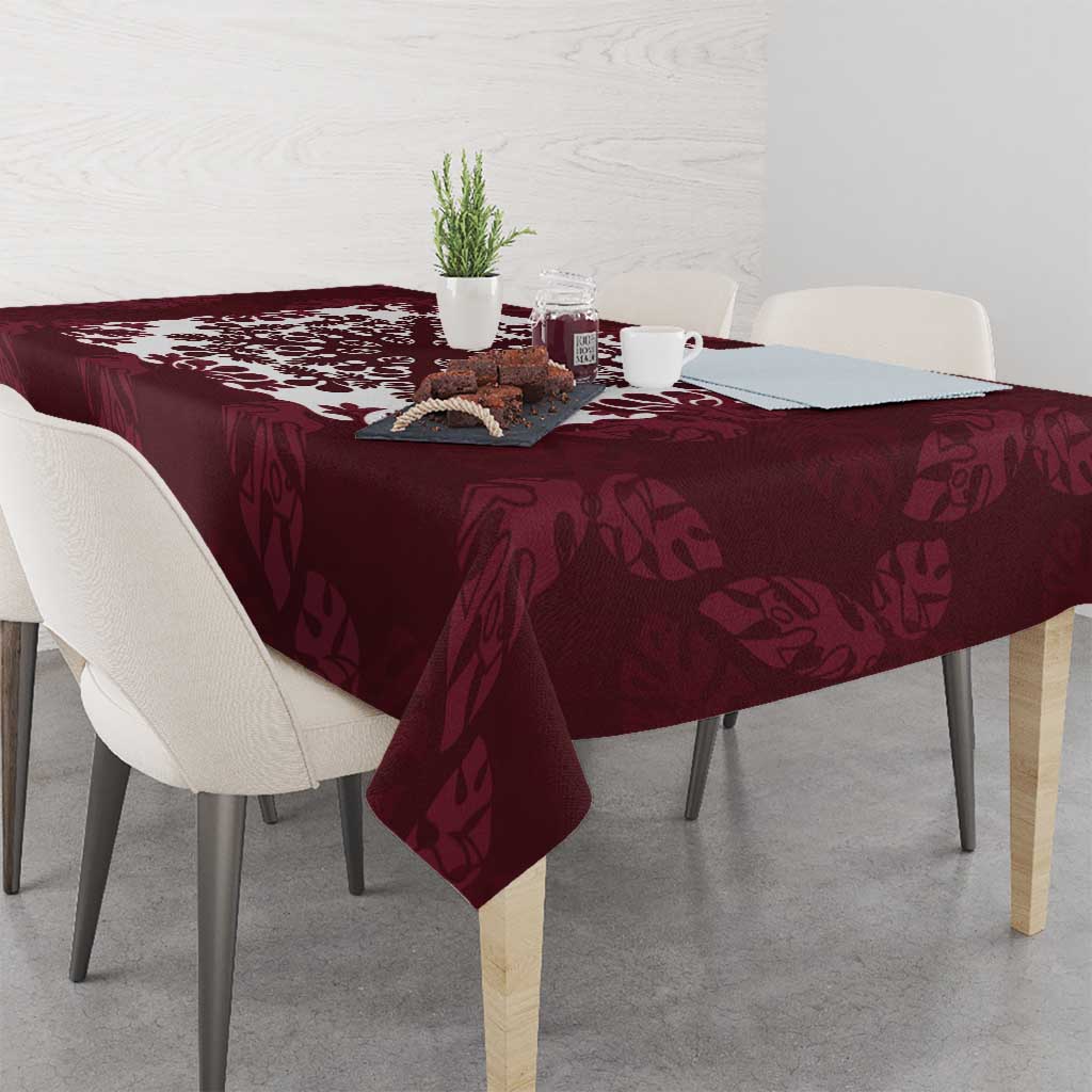 Palm Leaf Quilt Pattern Tablecloth Hawaii Culture Floral - Polynesian Pride