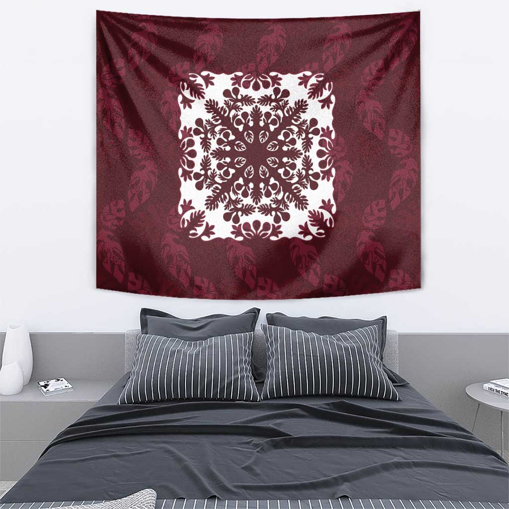 Palm Leaf Quilt Pattern Tapestry Hawaii Culture Floral LT9 - Polynesian Pride