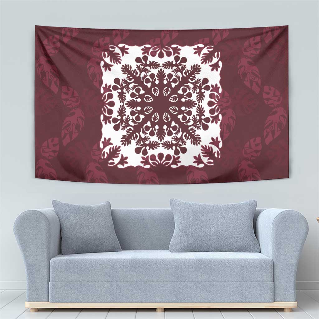 Palm Leaf Quilt Pattern Tapestry Hawaii Culture Floral LT9 - Polynesian Pride