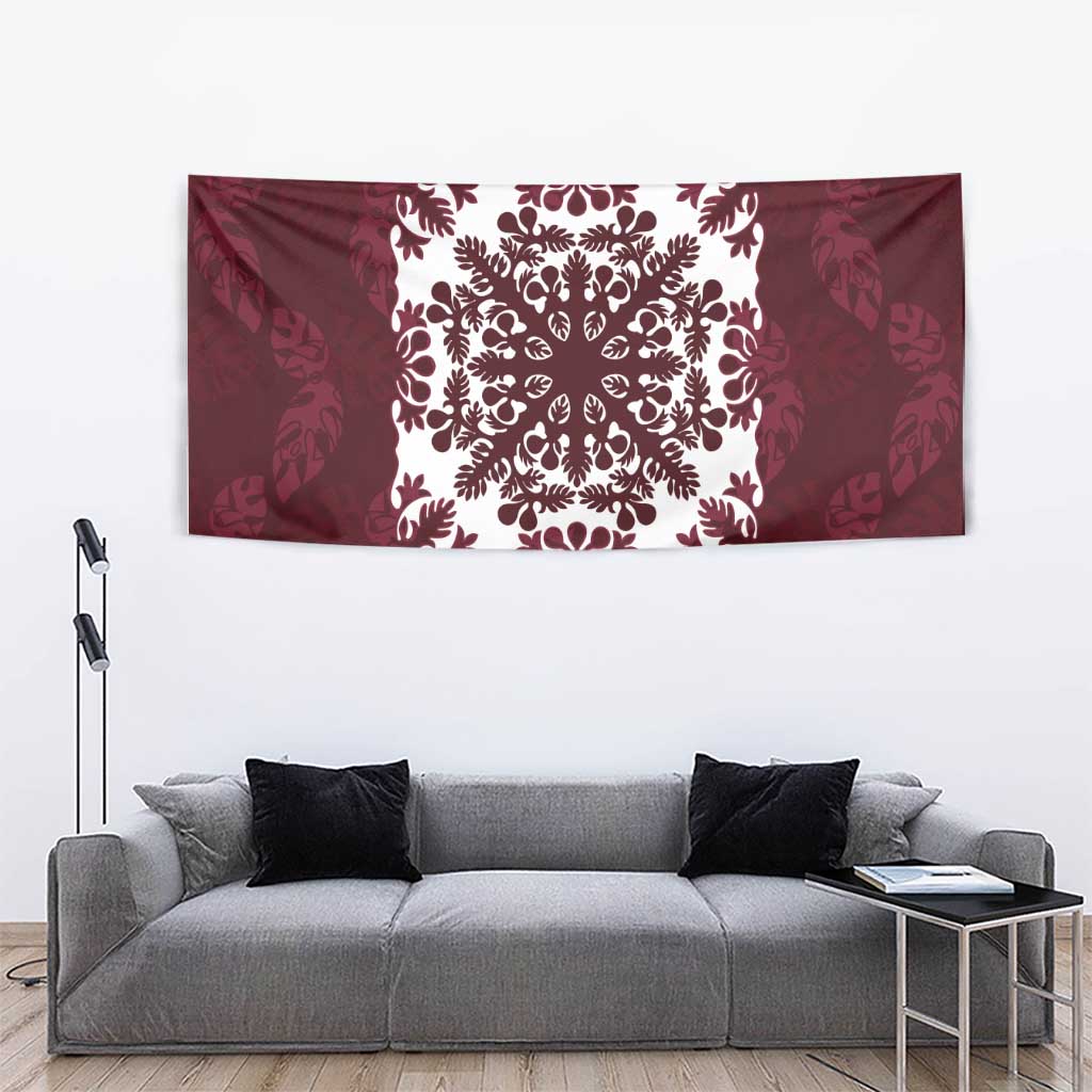 Palm Leaf Quilt Pattern Tapestry Hawaii Culture Floral LT9 - Polynesian Pride