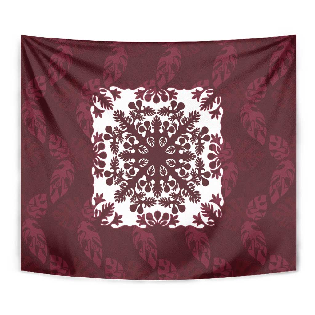 Palm Leaf Quilt Pattern Tapestry Hawaii Culture Floral LT9 - Polynesian Pride